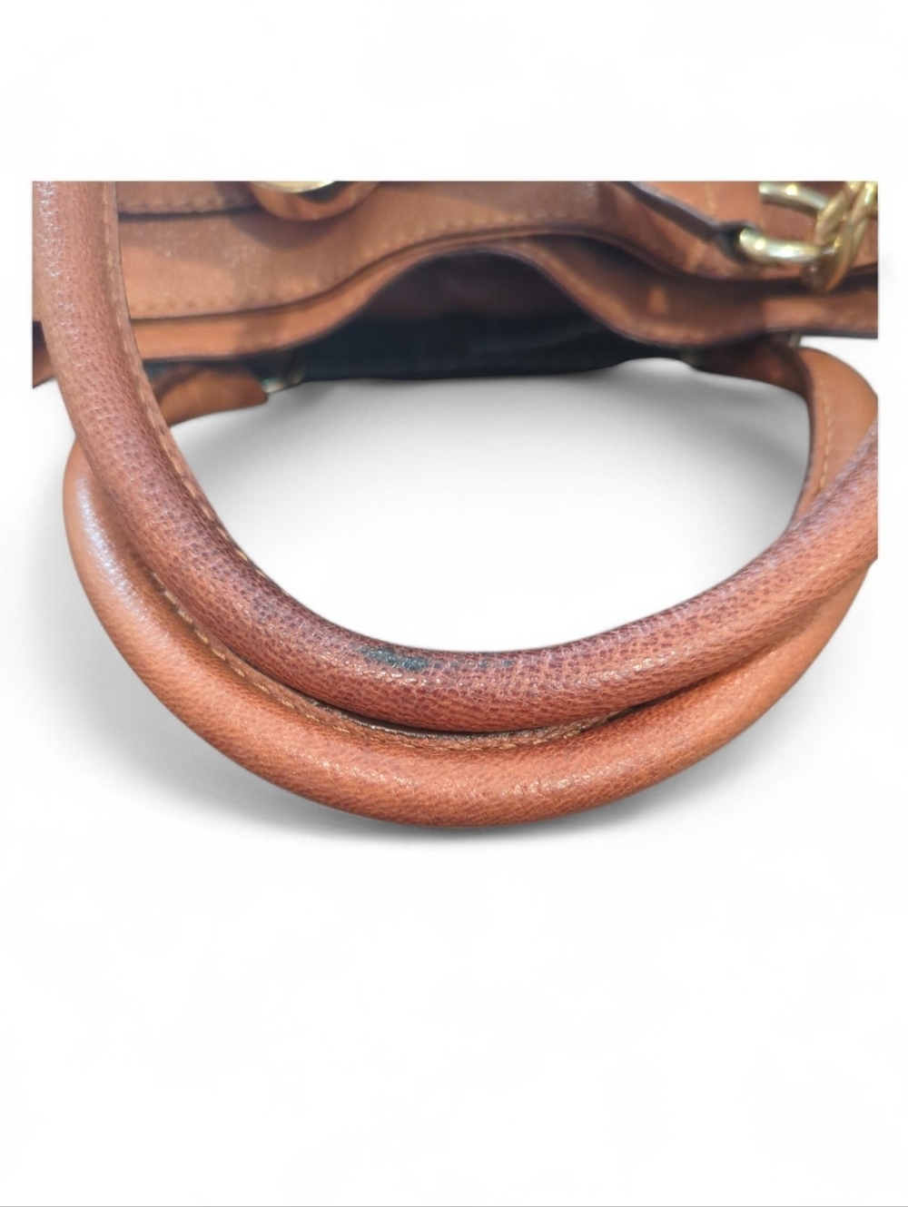 Michael Kors Large Cognac Brown Hamilton Large Satchel In EUC - Picture 6 of 7